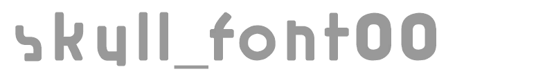 Skull Font 00