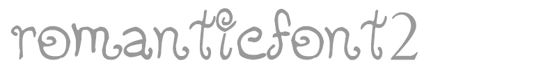Romantic Font 2