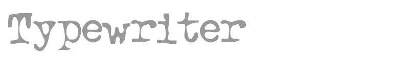 Typewriter Oldstyle