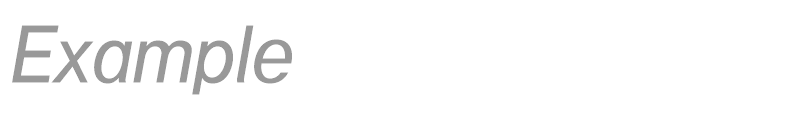 Example