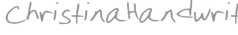 Christina Handwriting