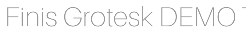 Finis Grotesk