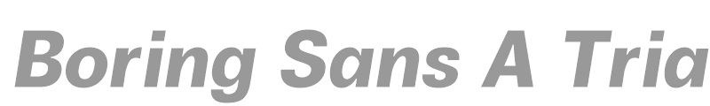 Boring Sans A