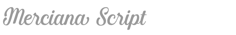 Merciana Script
