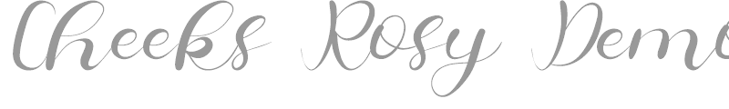 Cheeks Rosy Script