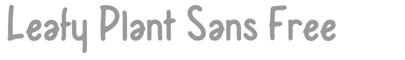Leafy Plant Sans