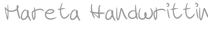 Mareta Handwritting
