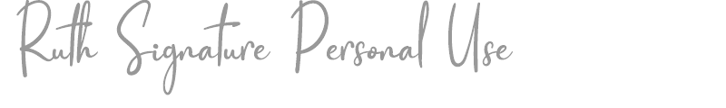 Ruth Signature