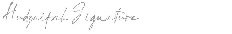 Hudzaifah Signature