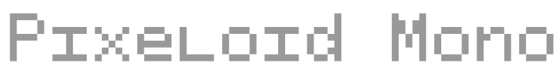 Pixeloid Mono