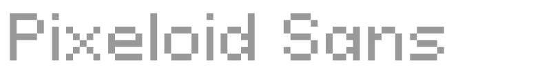 Pixeloid Sans