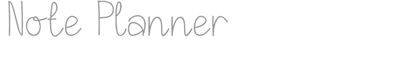 Note Planner