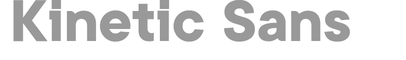 Kinetic Sans