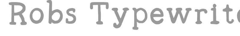 Robs Typewriter