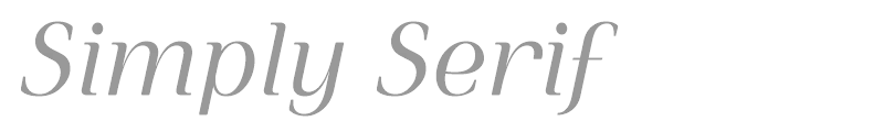 Simply Serif