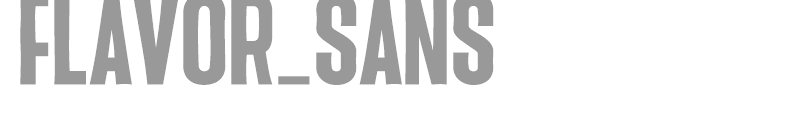 Flavor Sans