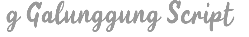 g Galunggung Script