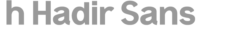 h Hadir Sans