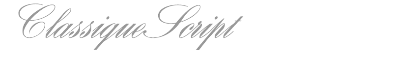 Classique Script