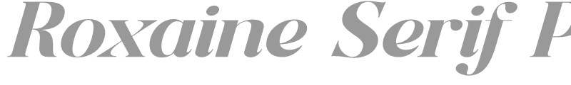 Roxaine Serif