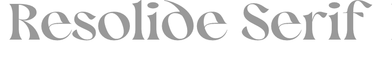 Resolide Serif